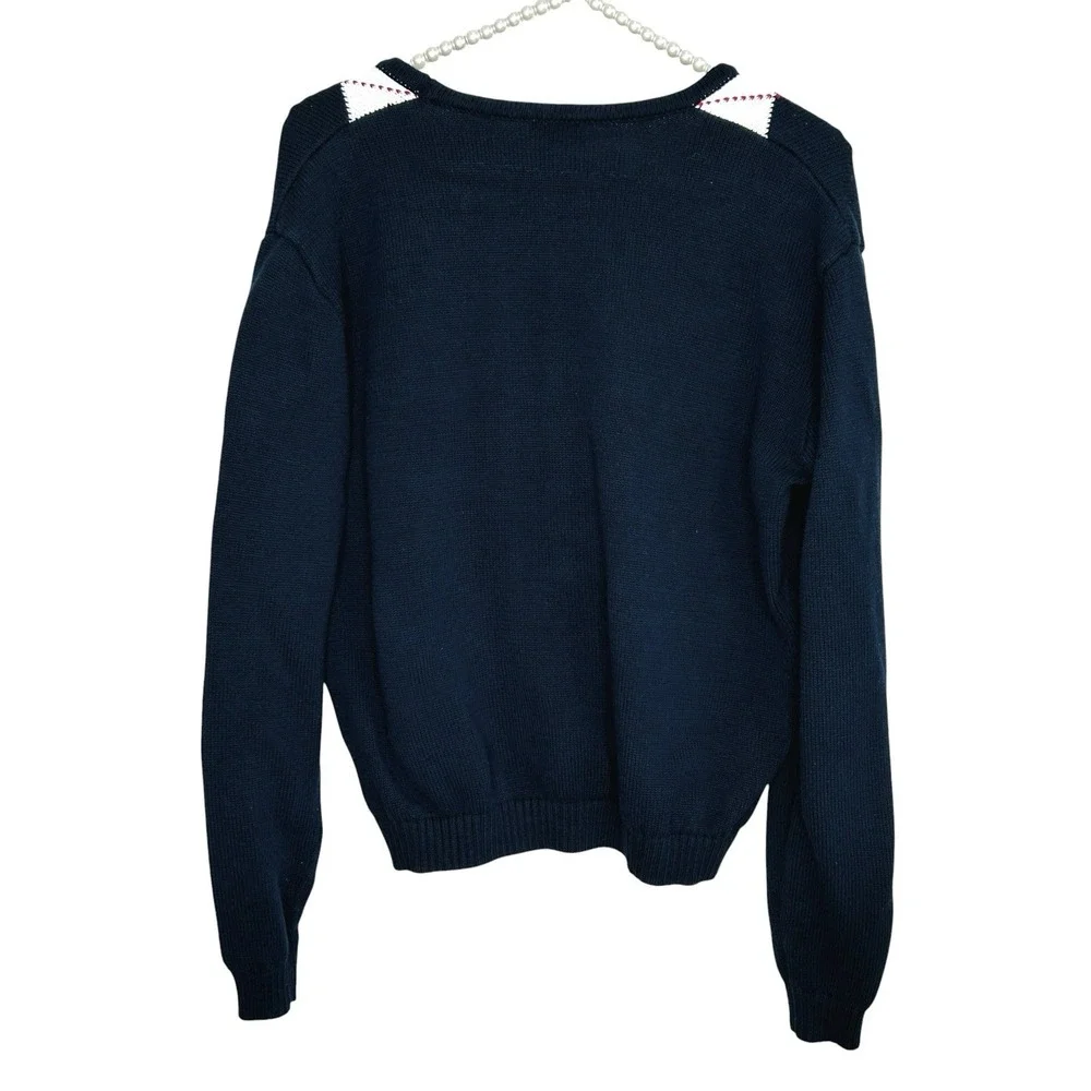 Brandy Melville John Galt Argyle Cardigan Sweater S Preppy Old‎ Money Academia